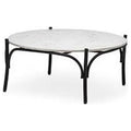 36 in. Round White Marble Top Coffee Table G865