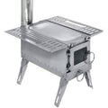 Portable Wood Burning Stove with Pipe S87175
