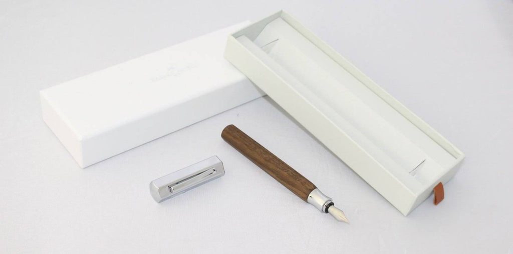 Smoked Oak Wood Rollerball Pen H6512