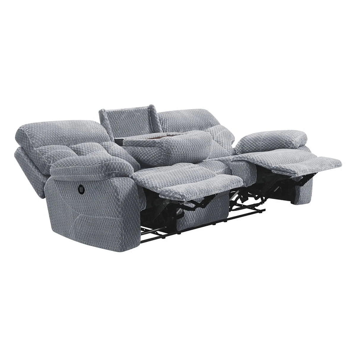 Polyester Fabric Power Sofa M34959