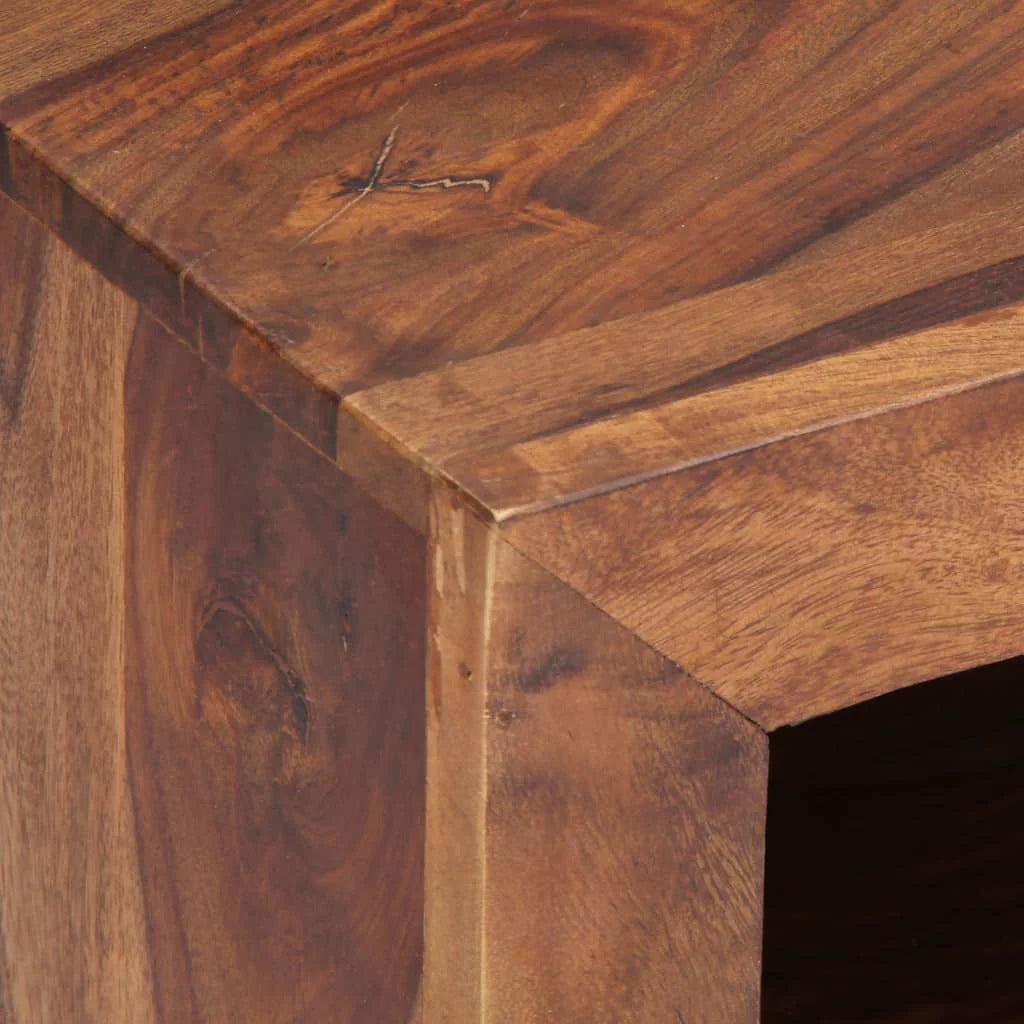 Rustic 3 Drawer TV Stand with Cable Outlet N188