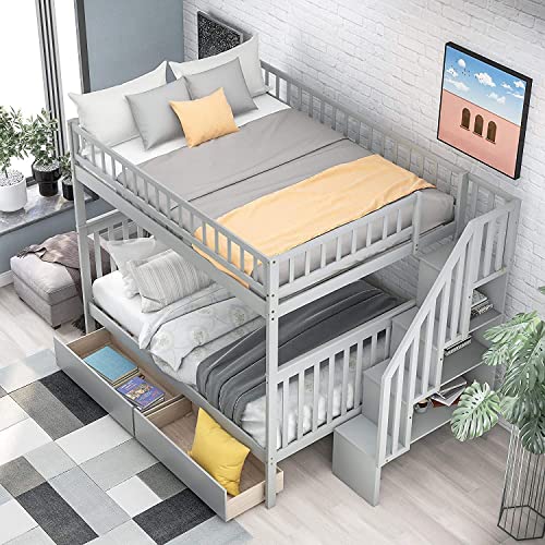 Queen Size Murphy Bed with Storage Drawer and Charging Station M968729