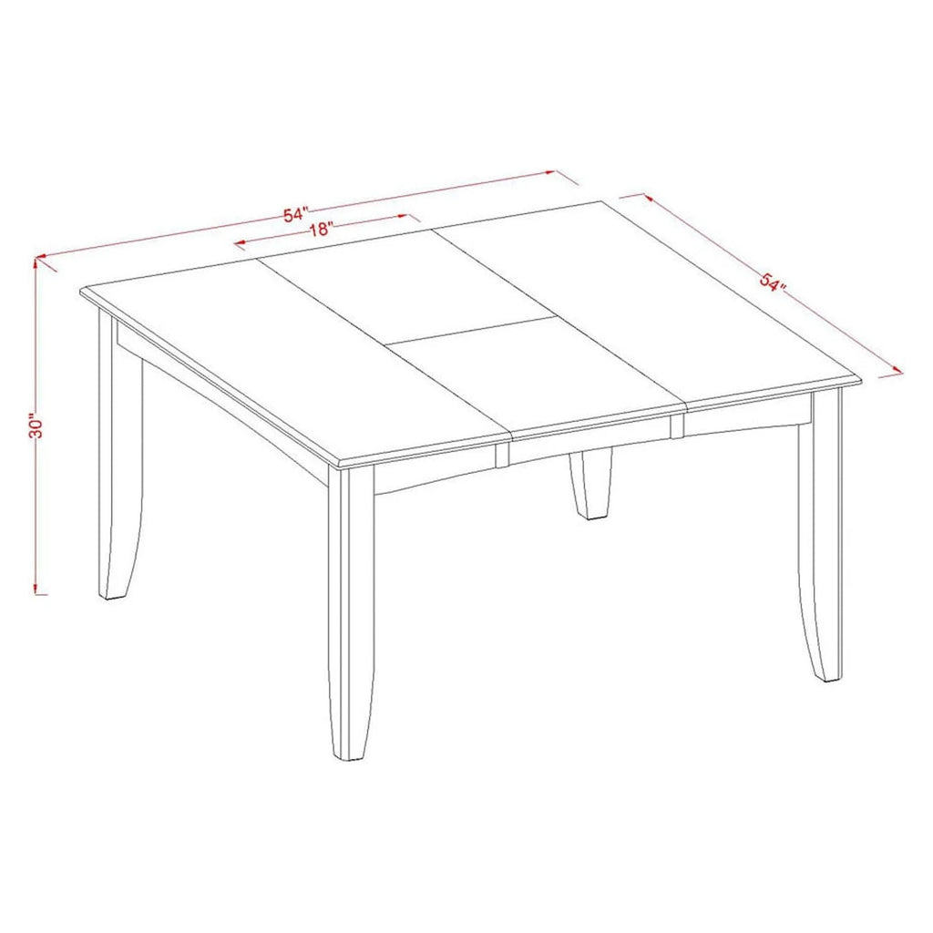 7 Piece Wooden Dining Table Set C43185