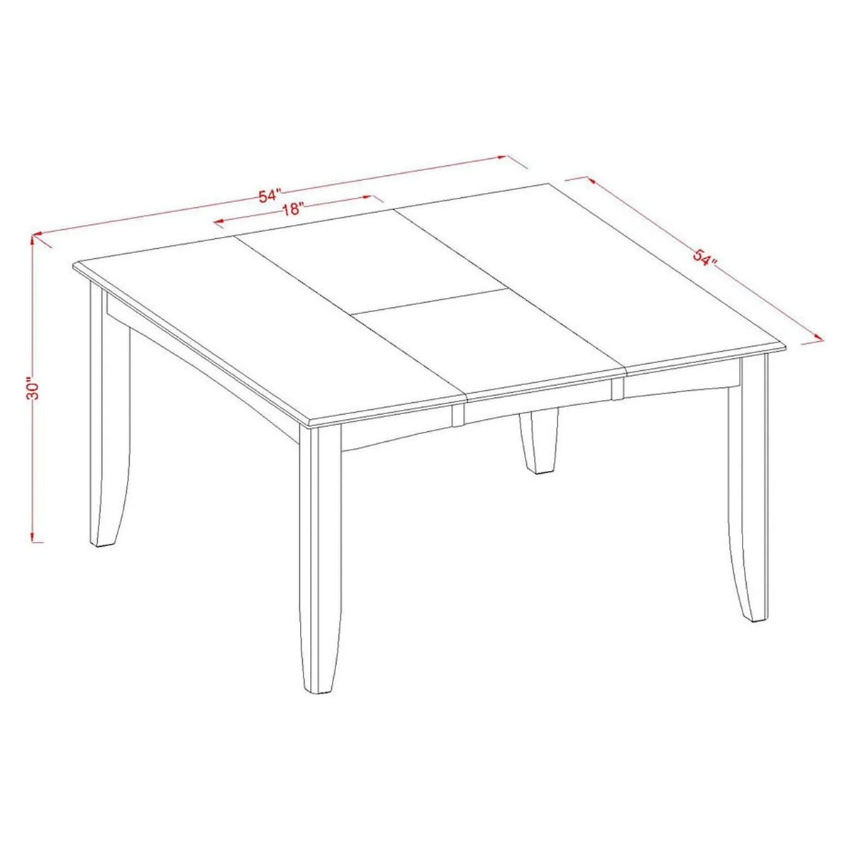 7 Piece Wooden Dining Table Set C43185