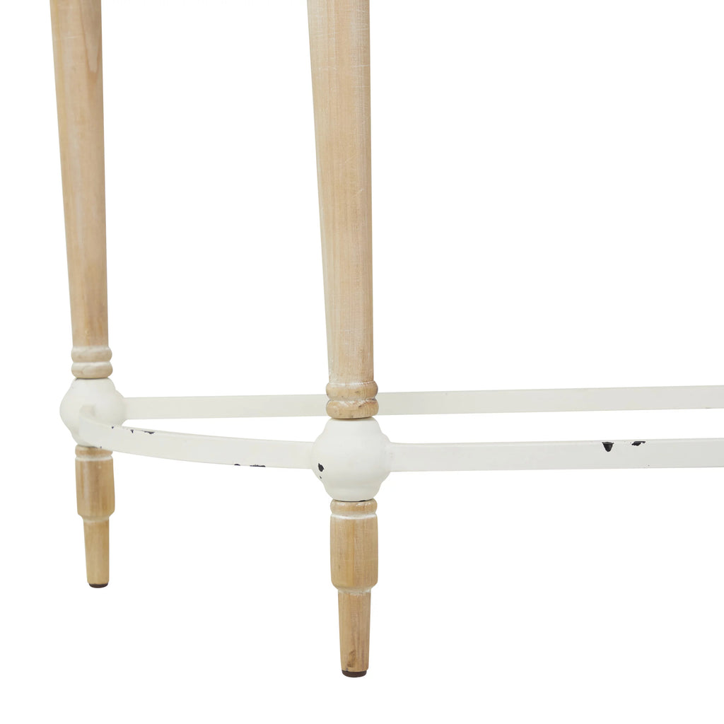 Brown Wood Carved Console Table U295
