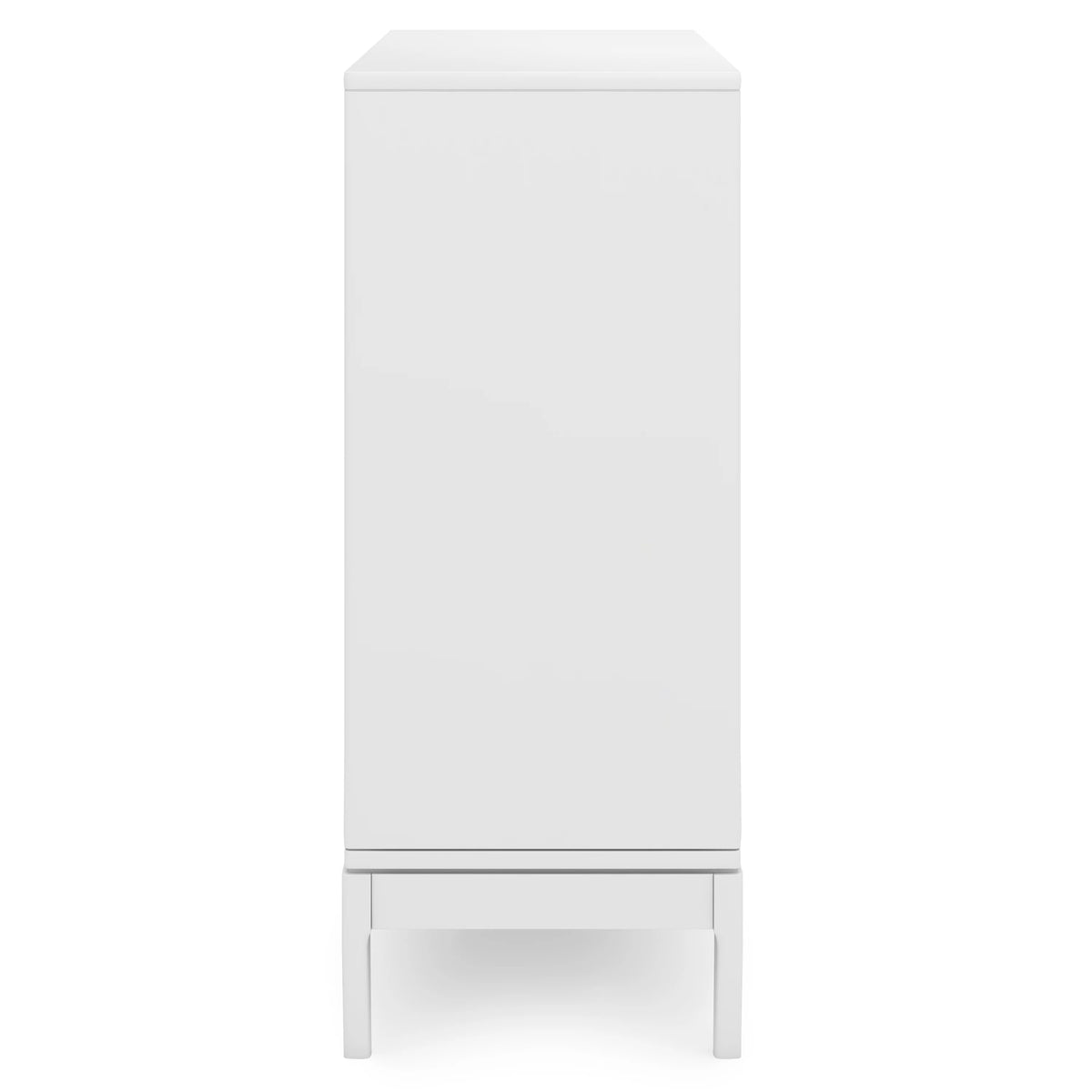 White Solid Hardwood Storage Cabinet I53444
