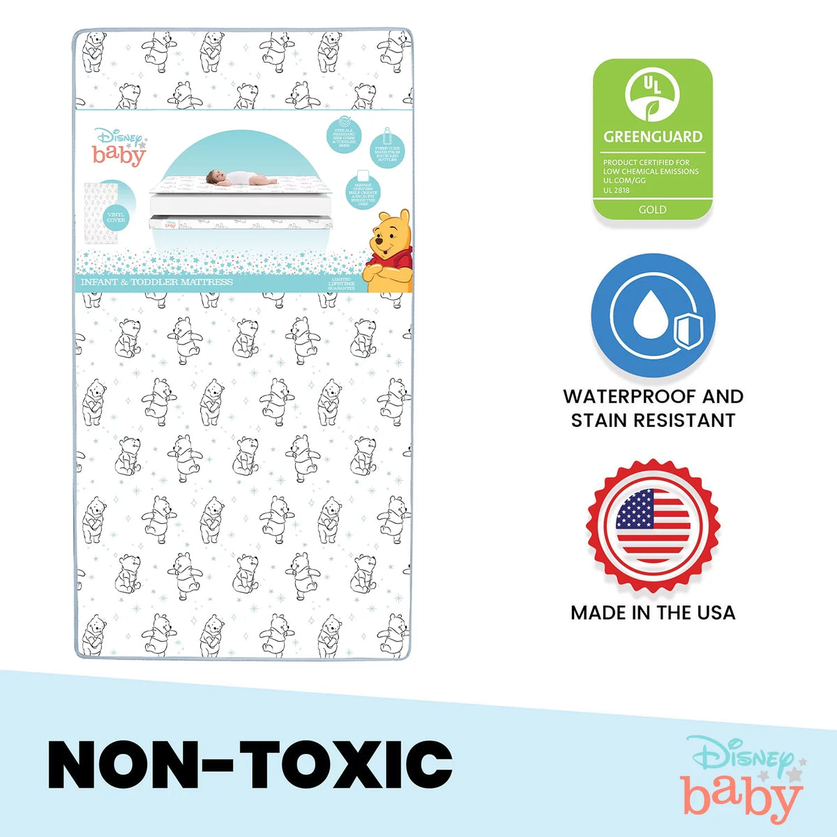 Dual-Sided Crib Toddler Mattress I3549