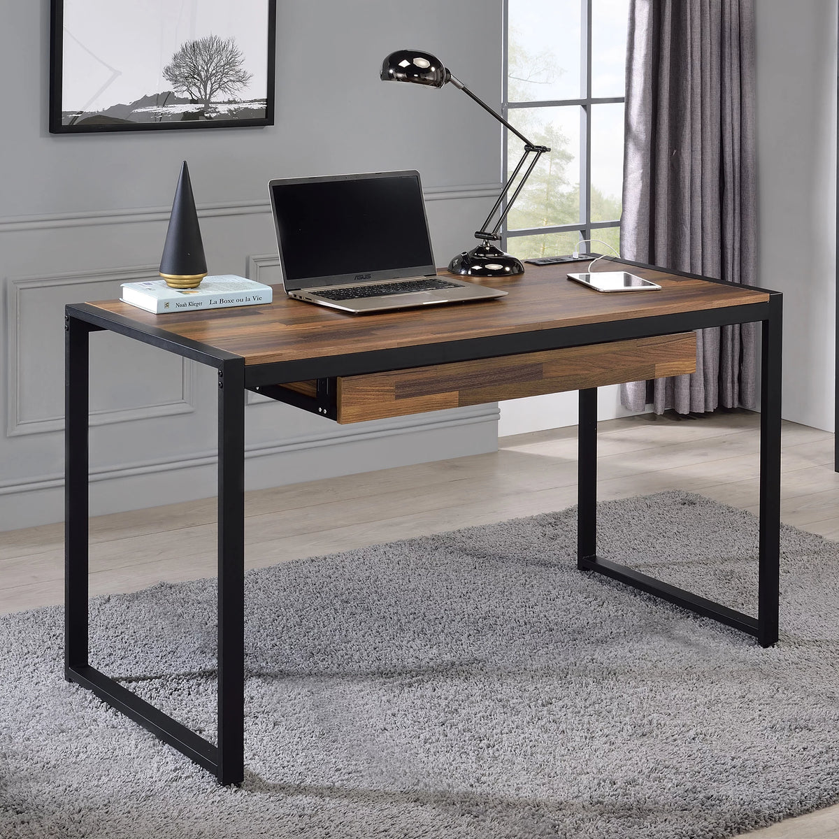 50.38 in Steel Portable Writing Desk L5642