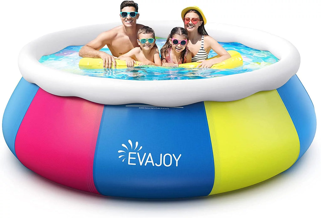 10ft × 30in Easy Set Inflatable Swimming Pool with Pool Cover Q332