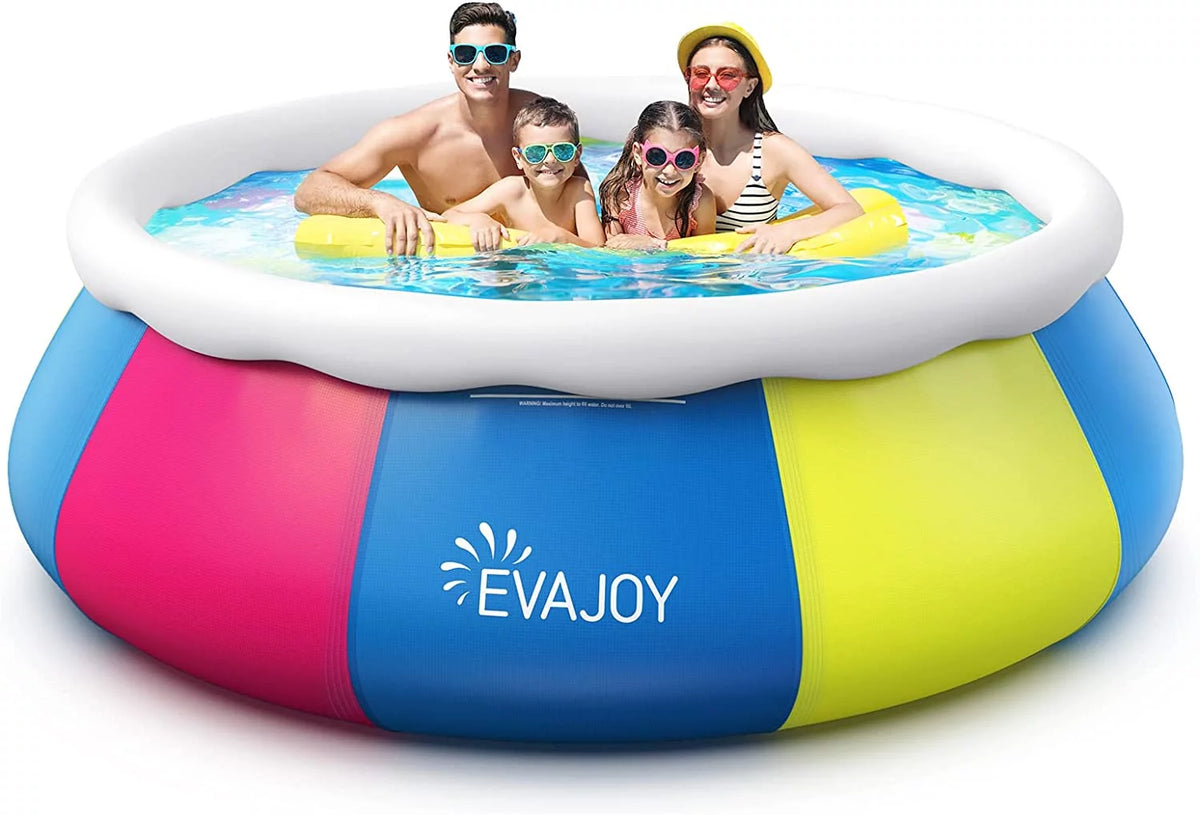 10ft × 30in Easy Set Inflatable Swimming Pool with Pool Cover Q332