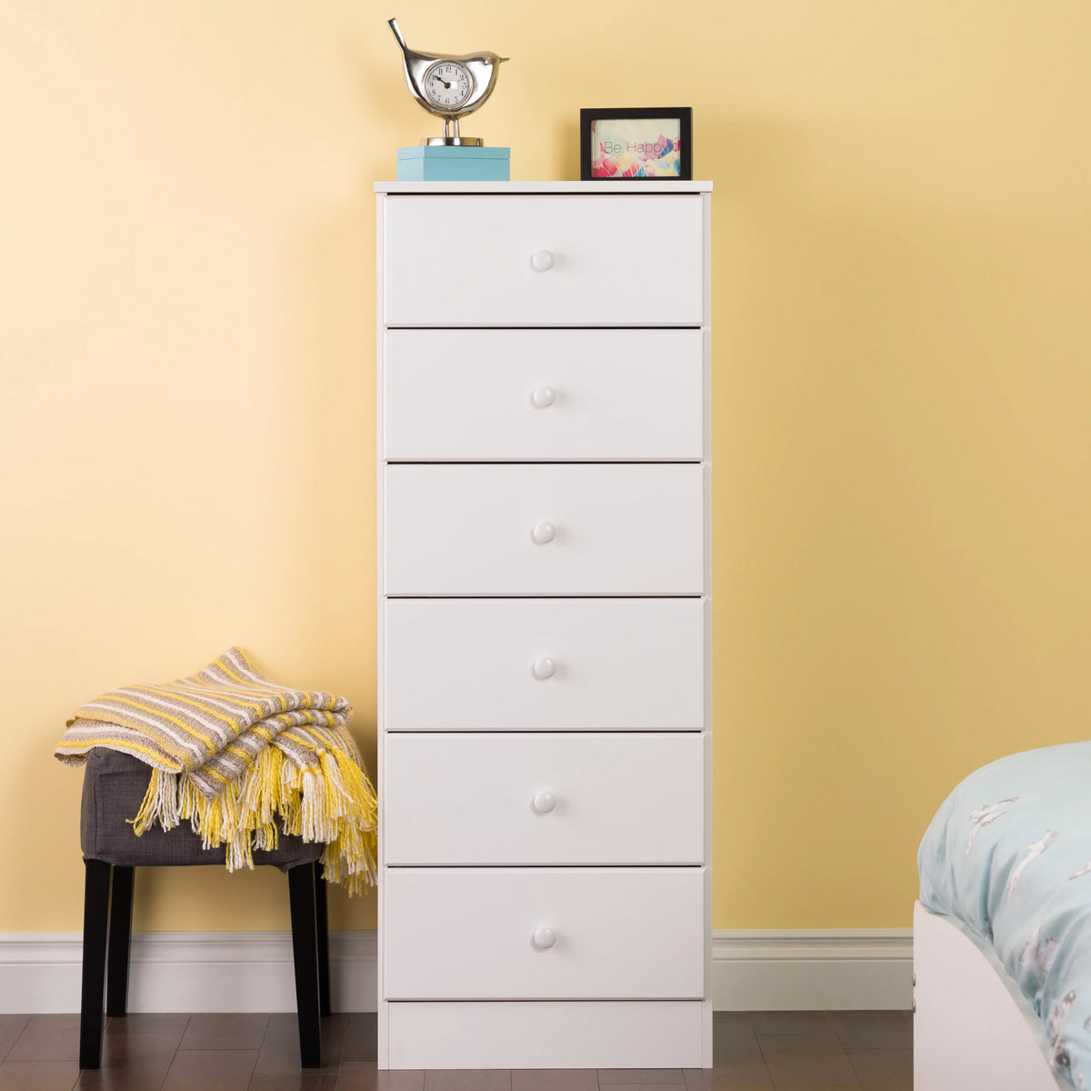 Black 6 Drawer Dresser O29002