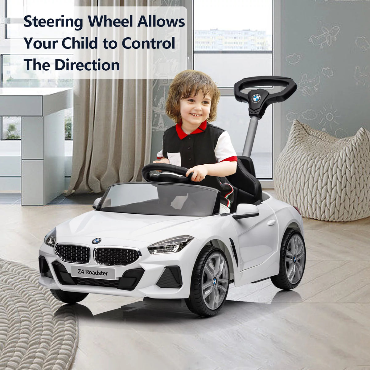 Kids' Push Car with Handle I20362