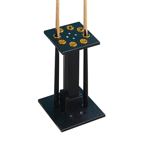Floor-Standing Pool Cue Rack Holds 8 Cues MDF Billiard Stick Holder L33381