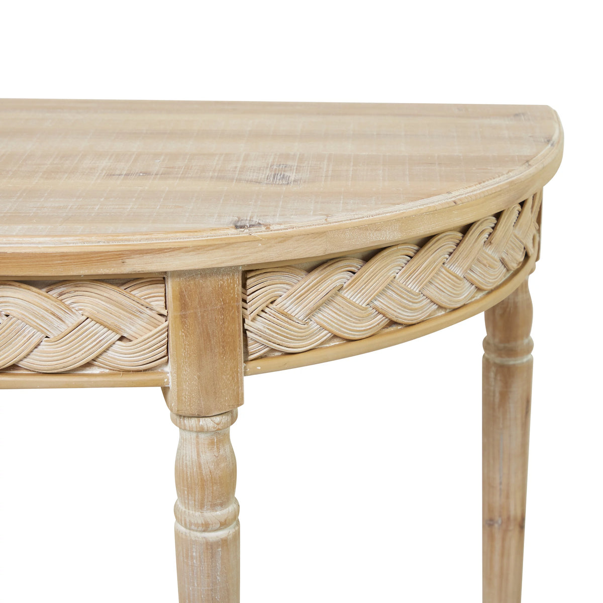 Brown Wood Carved Console Table U295
