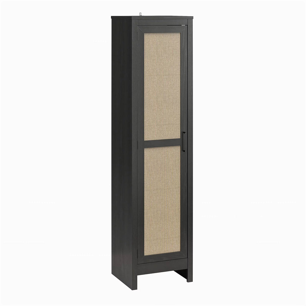 Black Oak 1 Door Cabinet P358449
