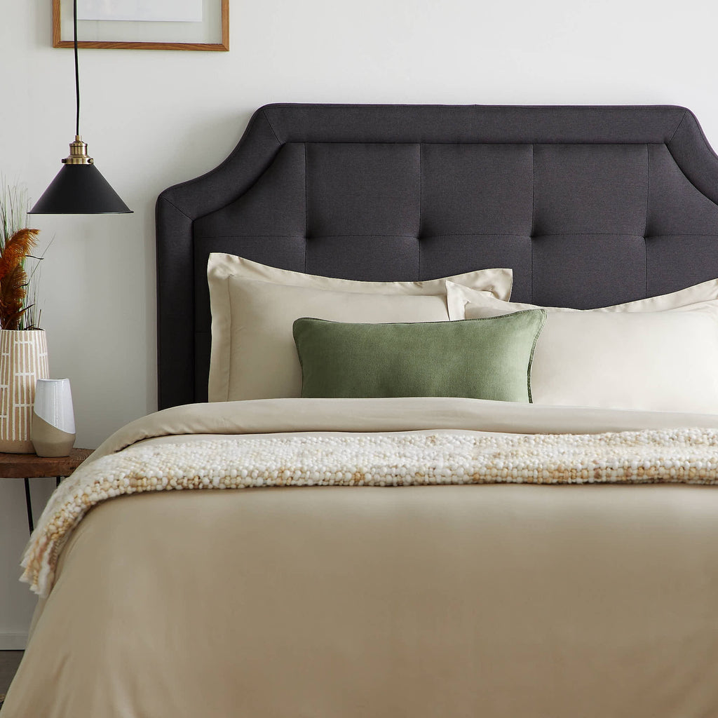 Charcoal Upholstered Headboard Full/Full XL F3122