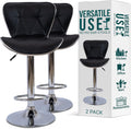 Adjustable Bar Stools Set of 2 Grey I8010
