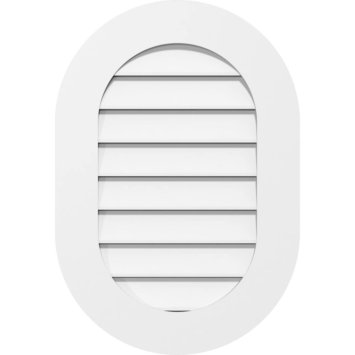 Vertical Round Ended Surface Mount PVC Gable Vent R984743
