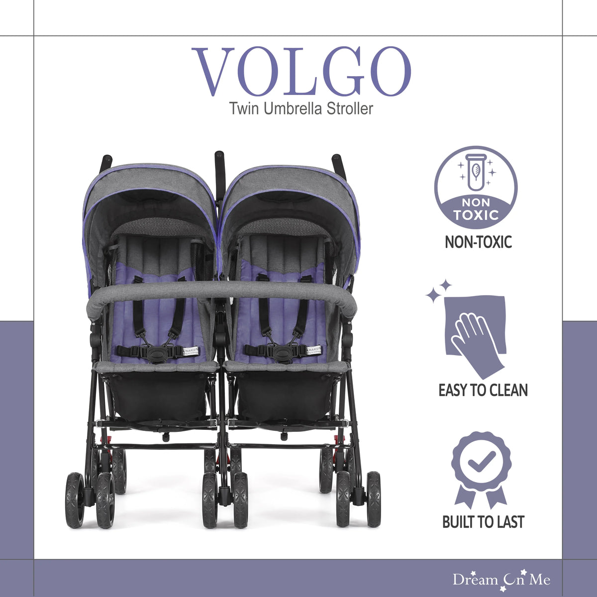 Lightweight Double Umbrella Stroller Y2832