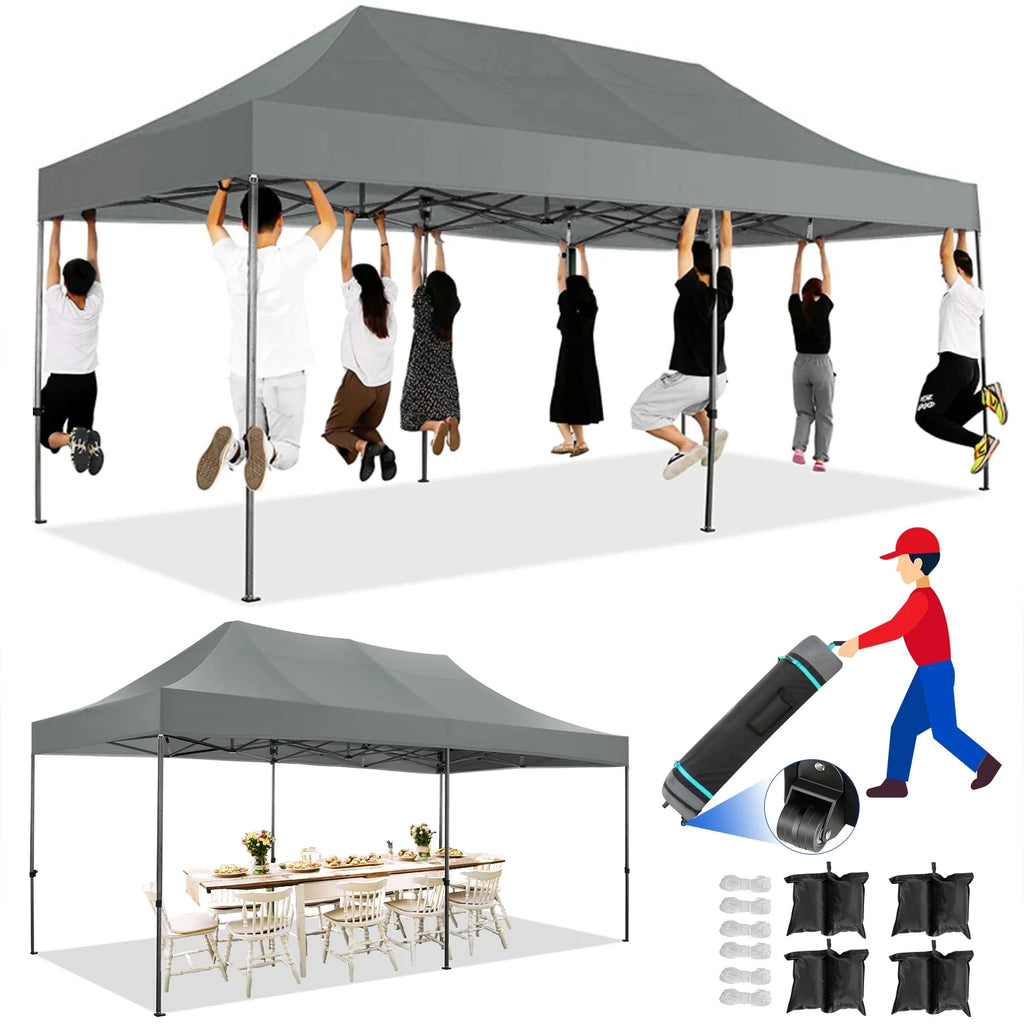 10x20 Heavy Duty Waterproof Canopy with Roller Bag U78846