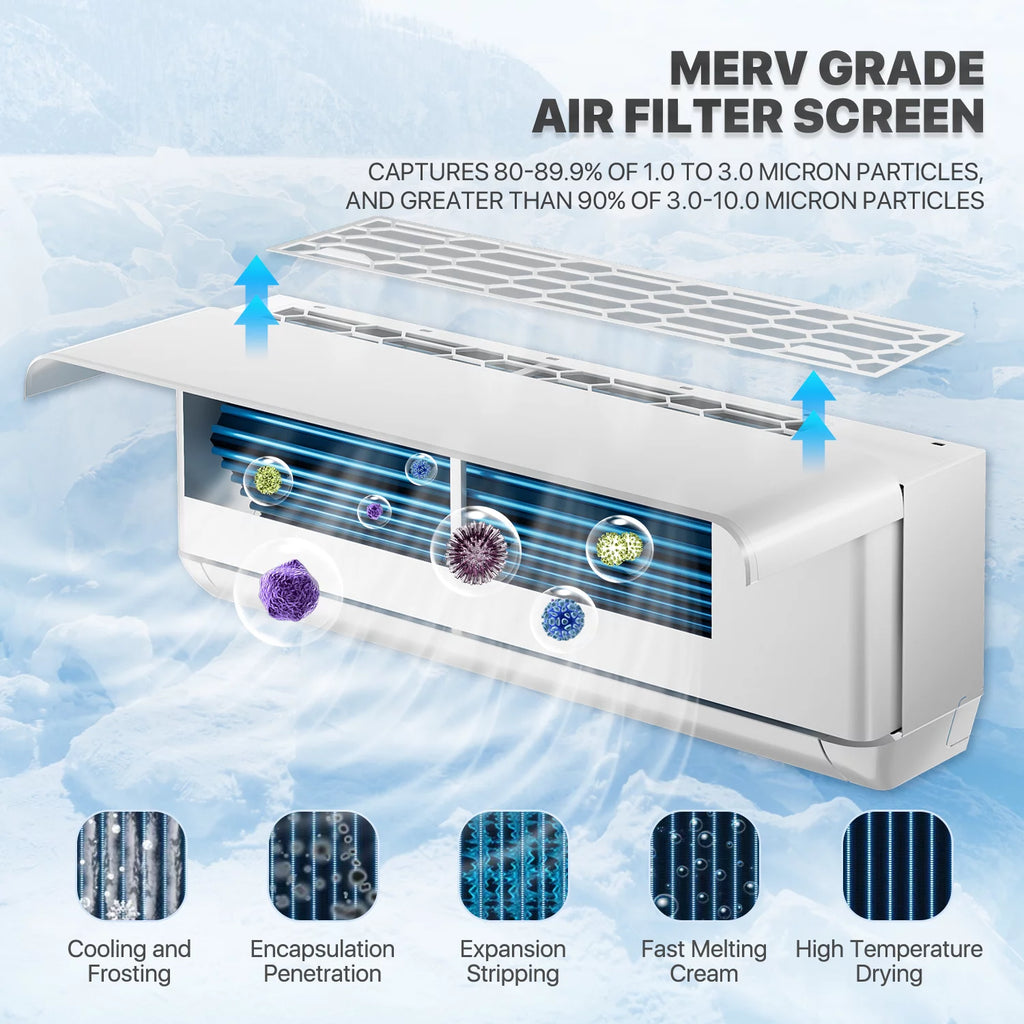 12000 BTU 22 SEER Mini Split Air Conditioner & Heater with WIFI X2749