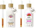 Alcohol Free Mushroom Stress Relief Bundle, Cordyceps Mushroom Extract + Reishi Mushroom Tincture, Dual Extract Daily Mushroom Tinctures for Immune Support, Vegan Liquid Mushroom Supplements L272