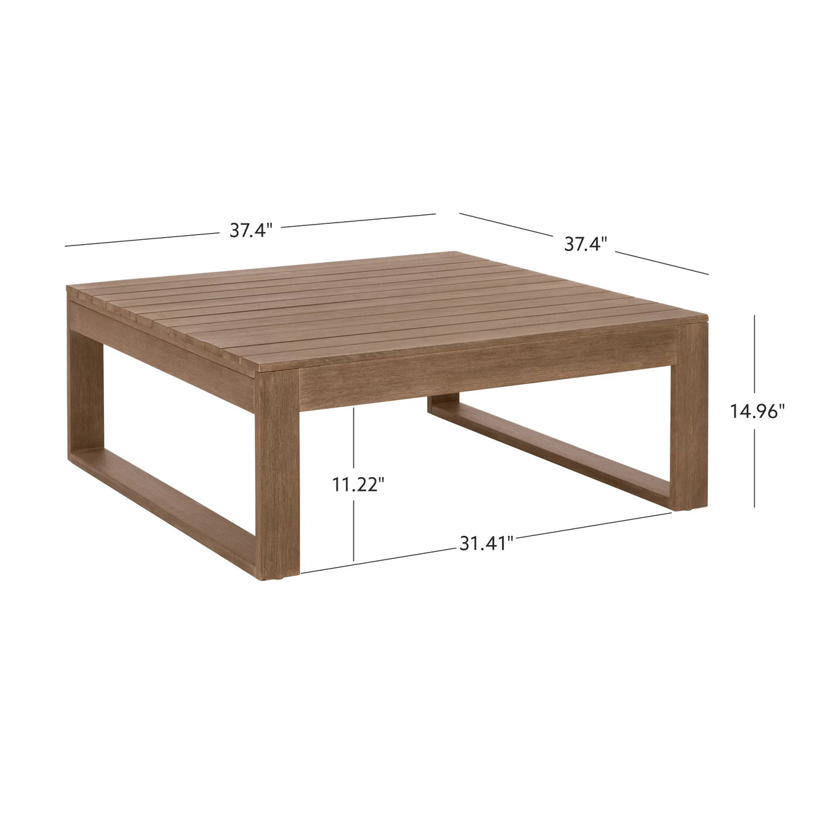 Natural Outdoor Coffee Table L8619