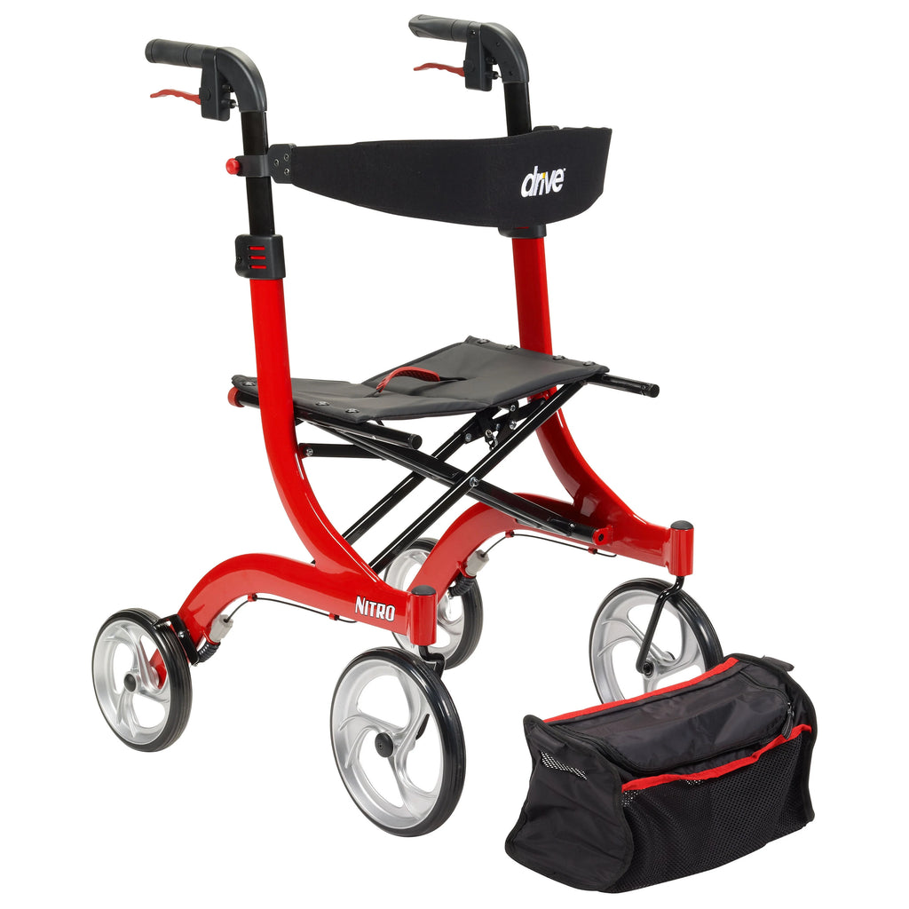 Red Rolling Walker F37001