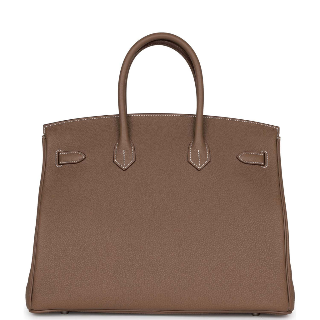 Birkin 35 Etoupe Togo Palladium Hardware M426