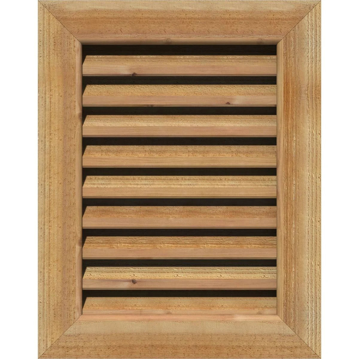 Vertical Gable Vent Unfinished Functional Rough S2231