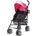 Folding Lightweight Umbrella Stroller with Storage Basket Black R422