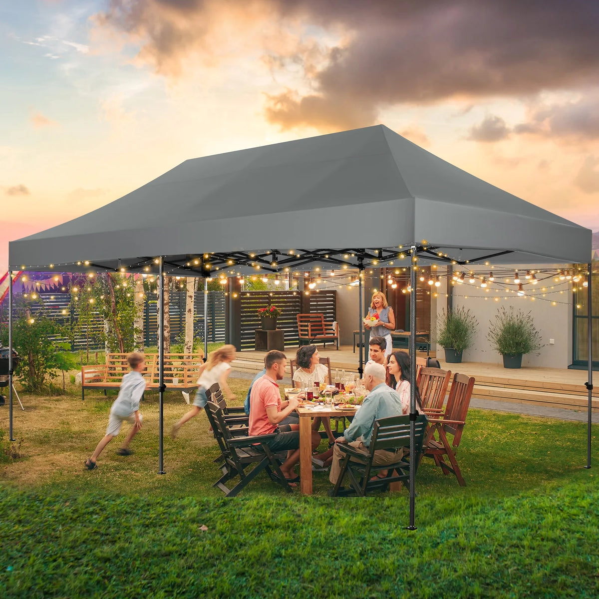 10x20 Heavy Duty Waterproof Canopy with Roller Bag U78846