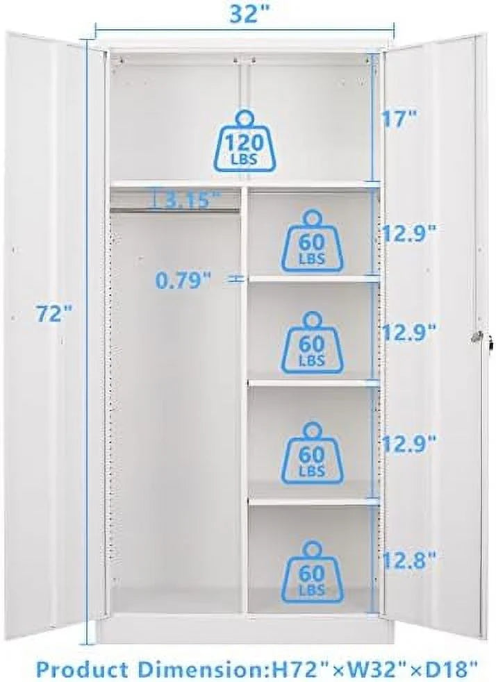 Lockable Metal Lateral File Cabinet with Drawer S93304