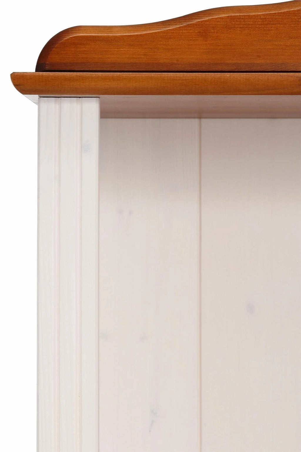 5 Shelf Open Bookcase, White and Honey H5230