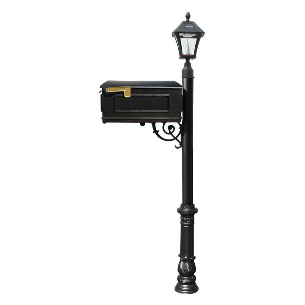 Bronze Mailbox Post System with Solar Lamp M815073