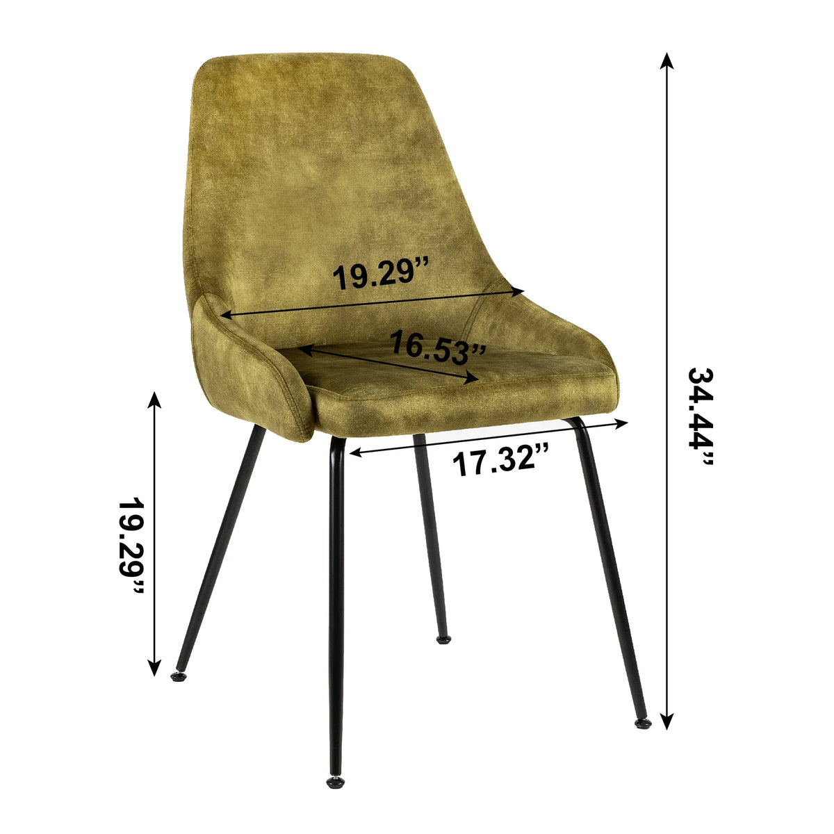 5 Piece Rectangle Dining Table and Green Velvet Chairs L9201