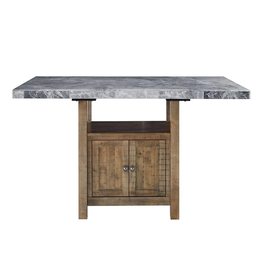 Gray Marble Counter 8-Piece Dining Set A687302