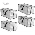 4 Pack Heavy Duty Extra Large Clear Moving Bags with Backpack Straps H582000