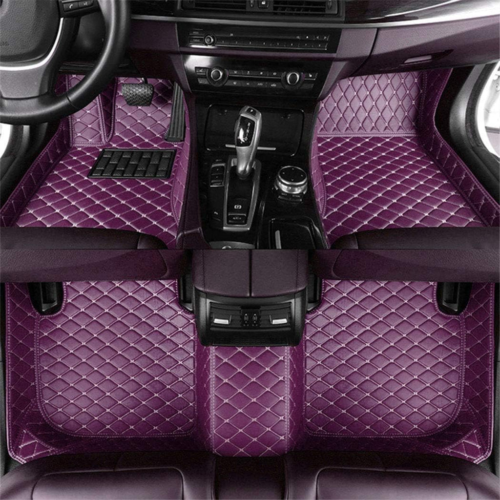 Black Red Car Floor Mats B136
