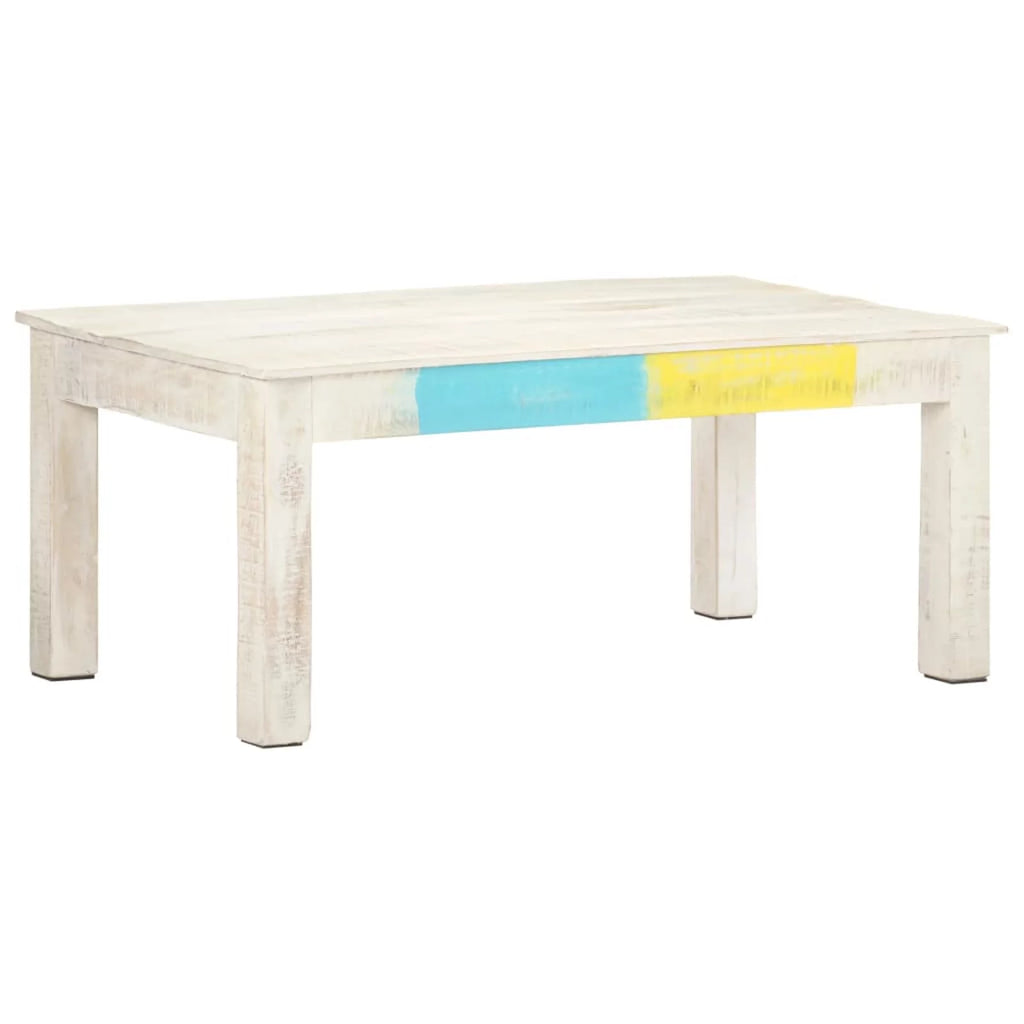 White Wooden Coffee Table A252