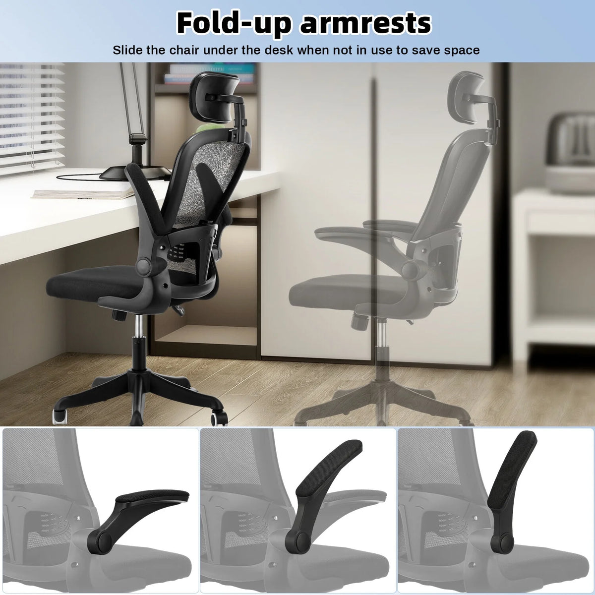 Black Mesh Ergonomic High Back Office Chair R558