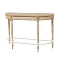 Brown Wood Carved Console Table U295