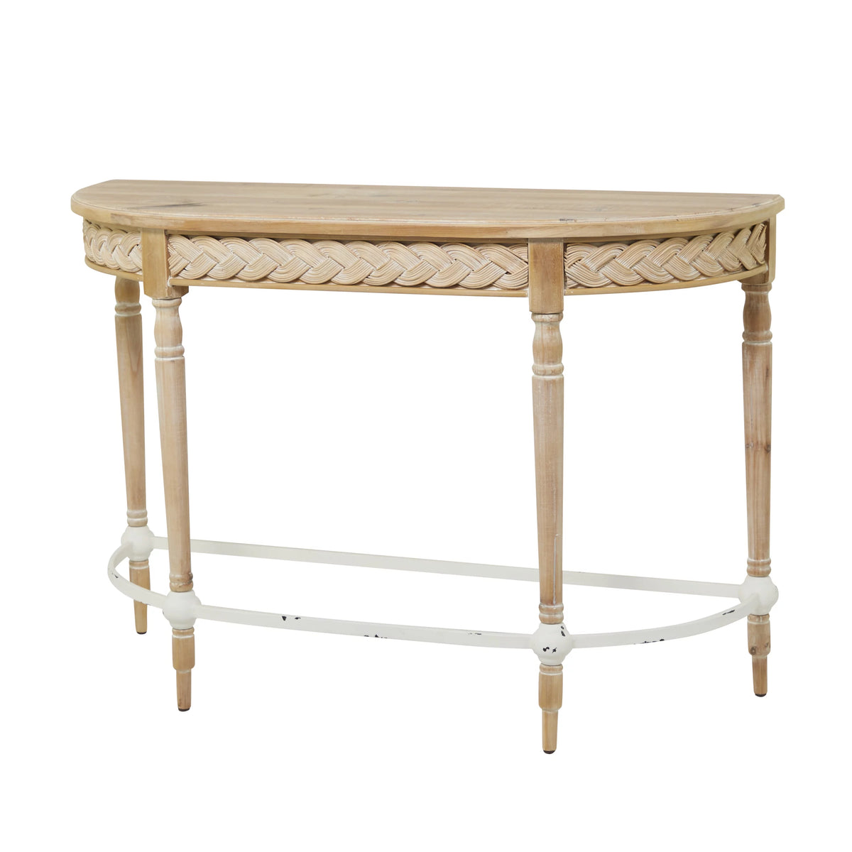 Brown Wood Carved Console Table U295