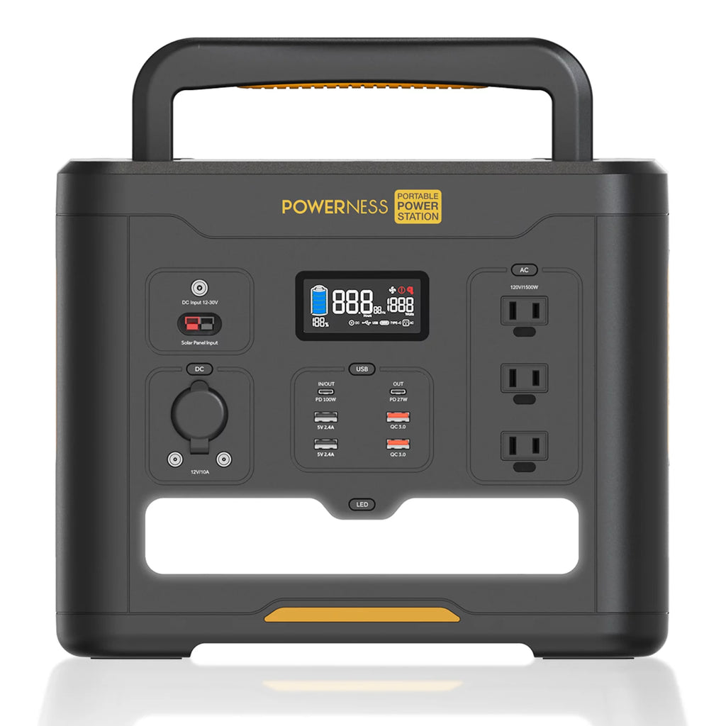 Portable Power Station 1536Wh LiFePO4 with 1500W AC Outlets U866
