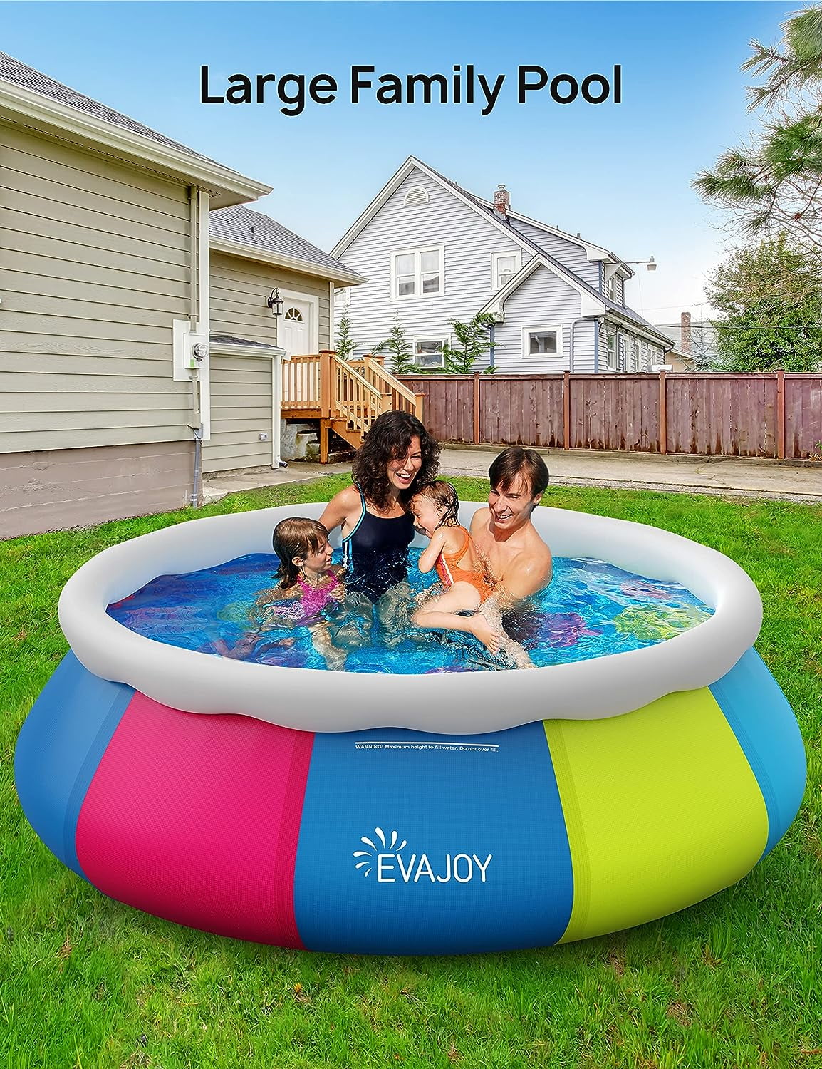 10ft × 30in Easy Set Inflatable Swimming Pool with Pool Cover Q332