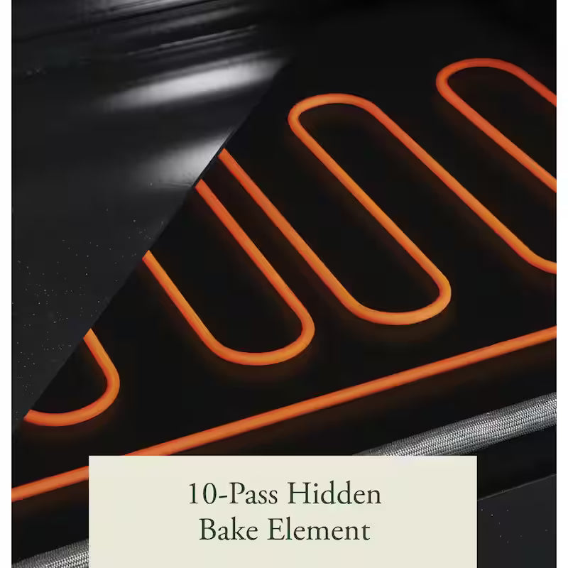 30 in. Smart Single Electric French-Door Wall Oven with Convection Self-Cleaning in Matte Black D6654