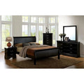 Black Queen 6pcs Bedroom Set W26114
