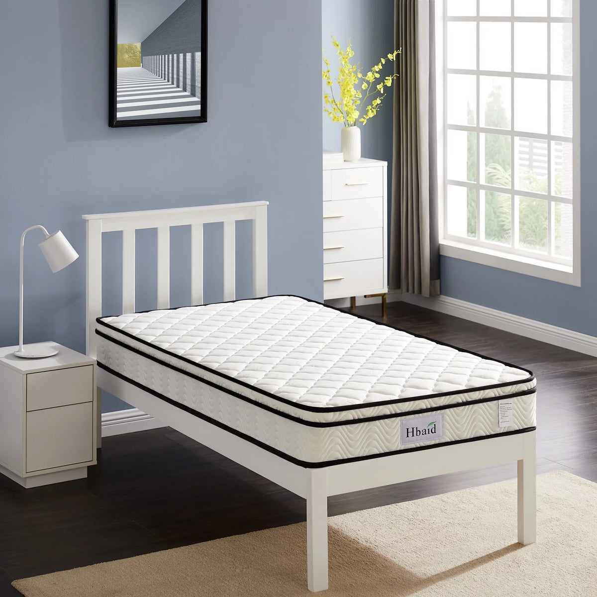 8 Inch Gel Memory Foam Hybrid Twin Mattress R26757
