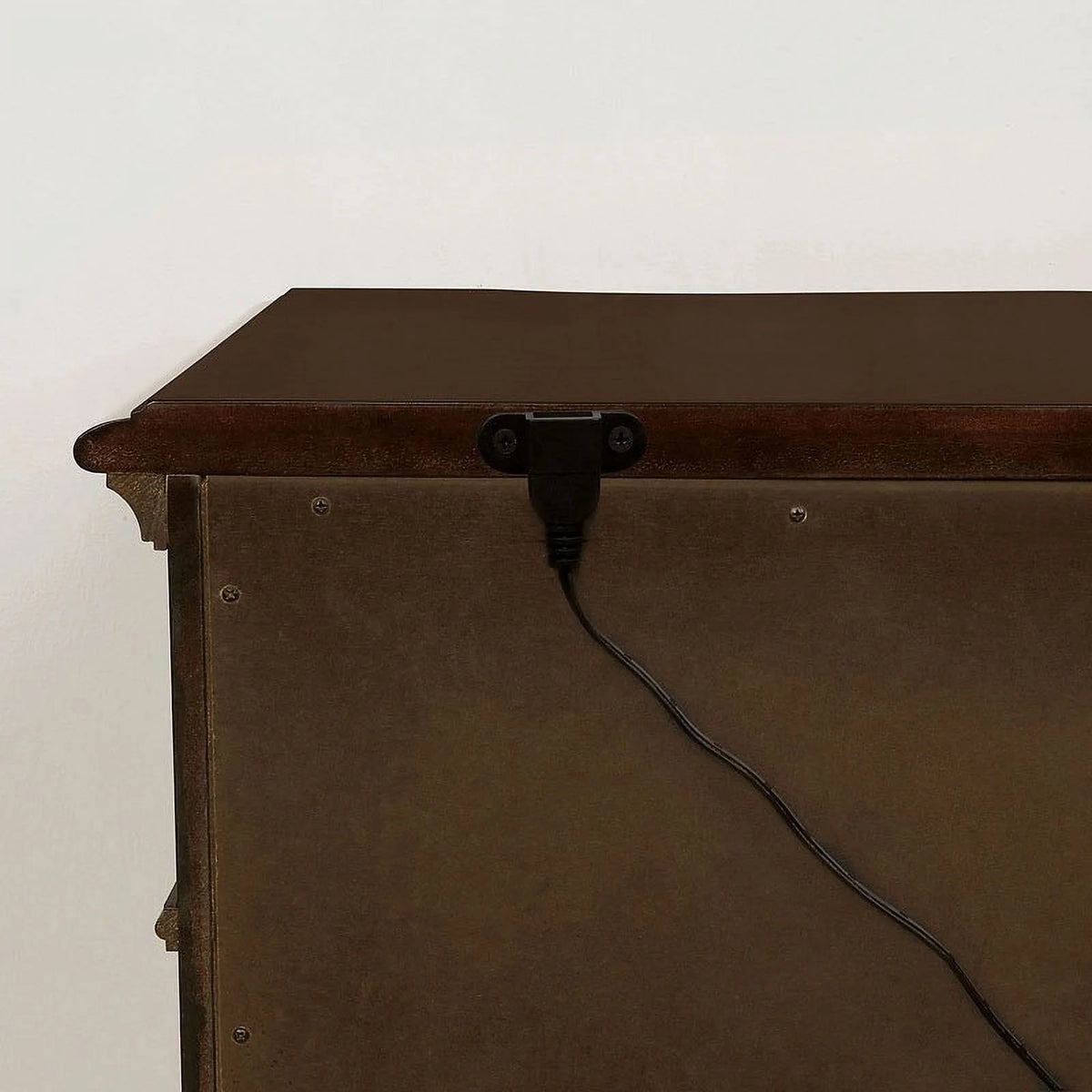 Brown Cherry Solid Wood 3-Drawers Nightstand B501786