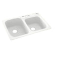 Solid Surface Double Bowl Kitchen Sink T17971